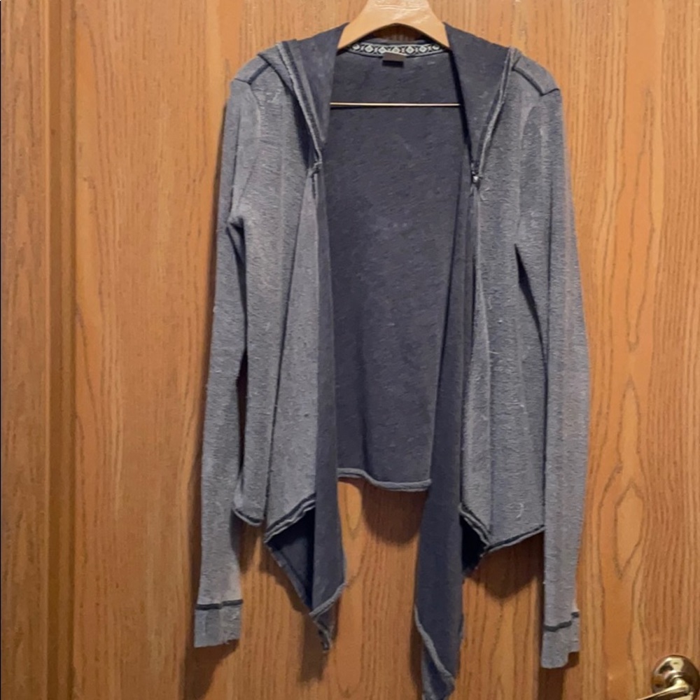Hollister hooded Terry cardigan XS/S blue